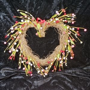 Heart Shaped Wreath NWT